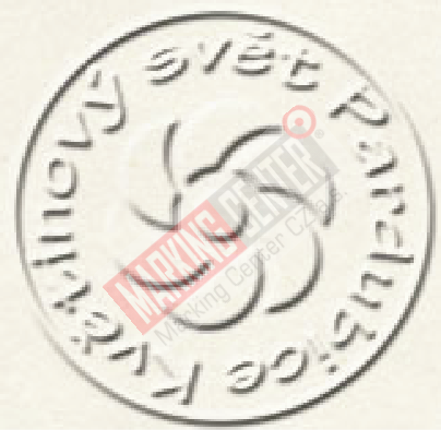 Reliéfní štoček, průměr 41mm
