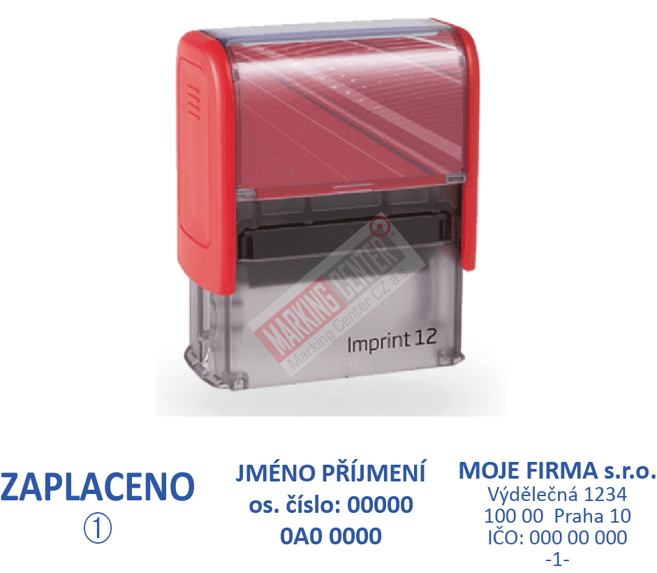 Trodat Imprint 8912, 47x18mm