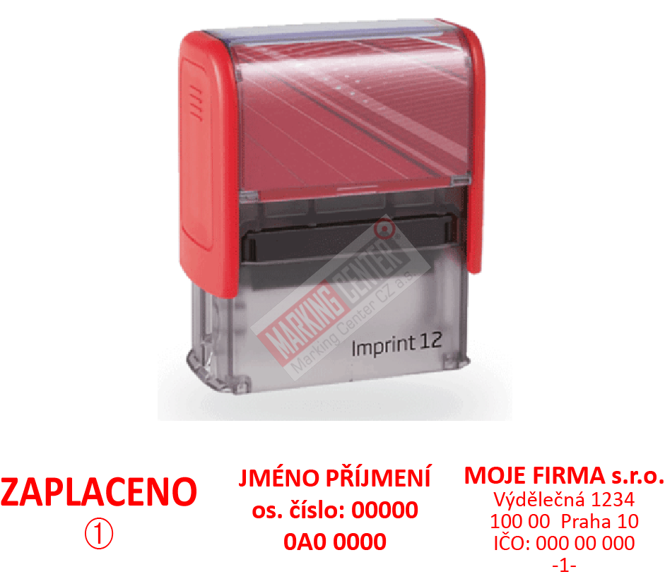 Trodat Imprint 8912, 47x18mm