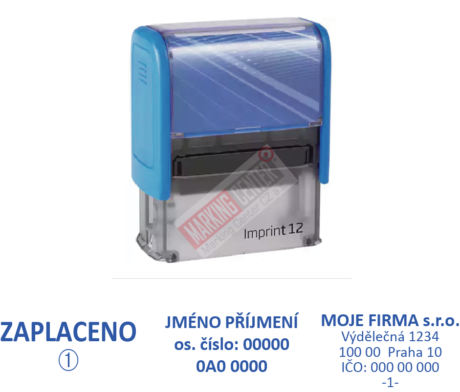 Trodat Imprint 8912, 47x18mm