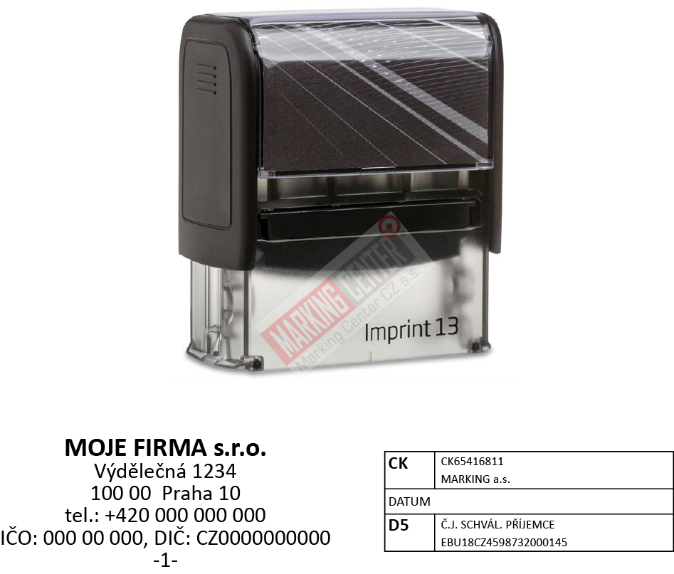 Trodat Imprint 8913, 57x21mm