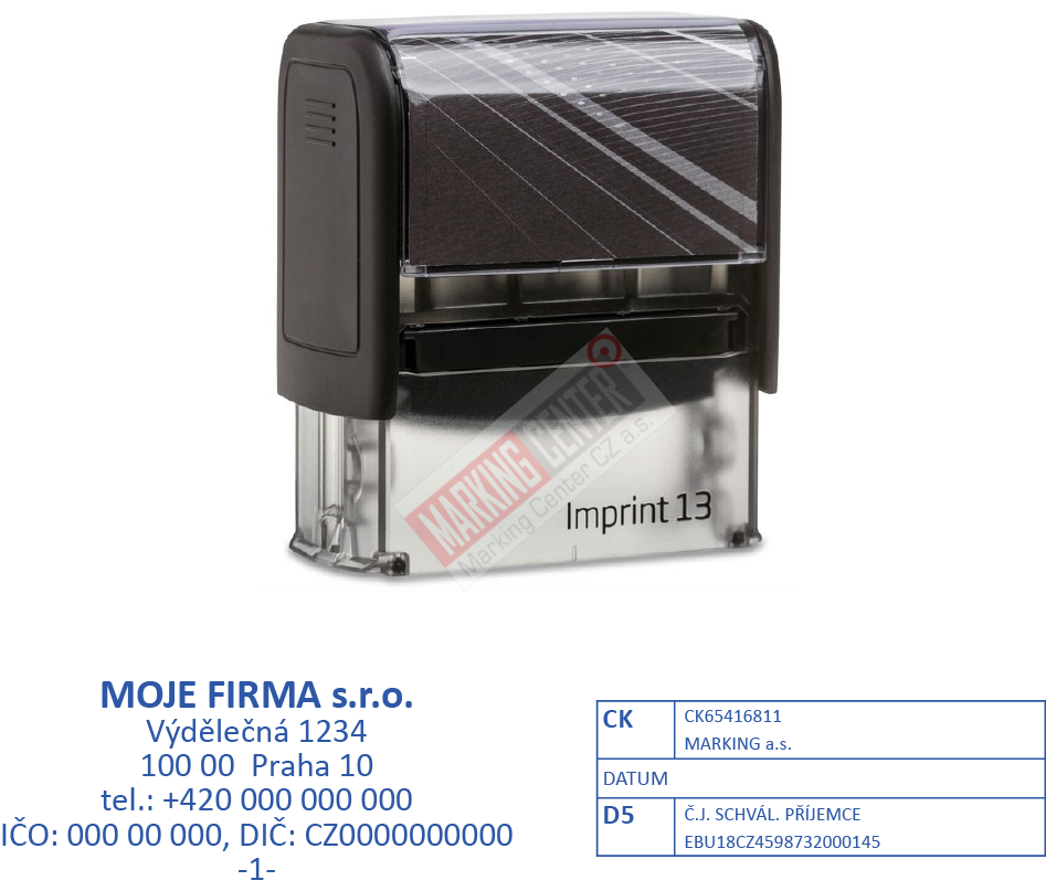 Trodat Imprint 8913, 57x21mm