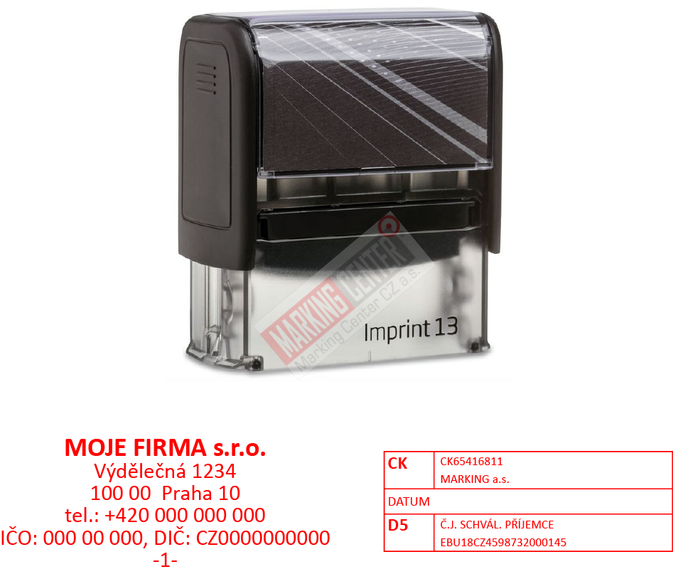 Trodat Imprint 8913, 57x21mm