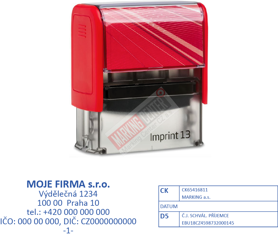 Trodat Imprint 8913, 57x21mm