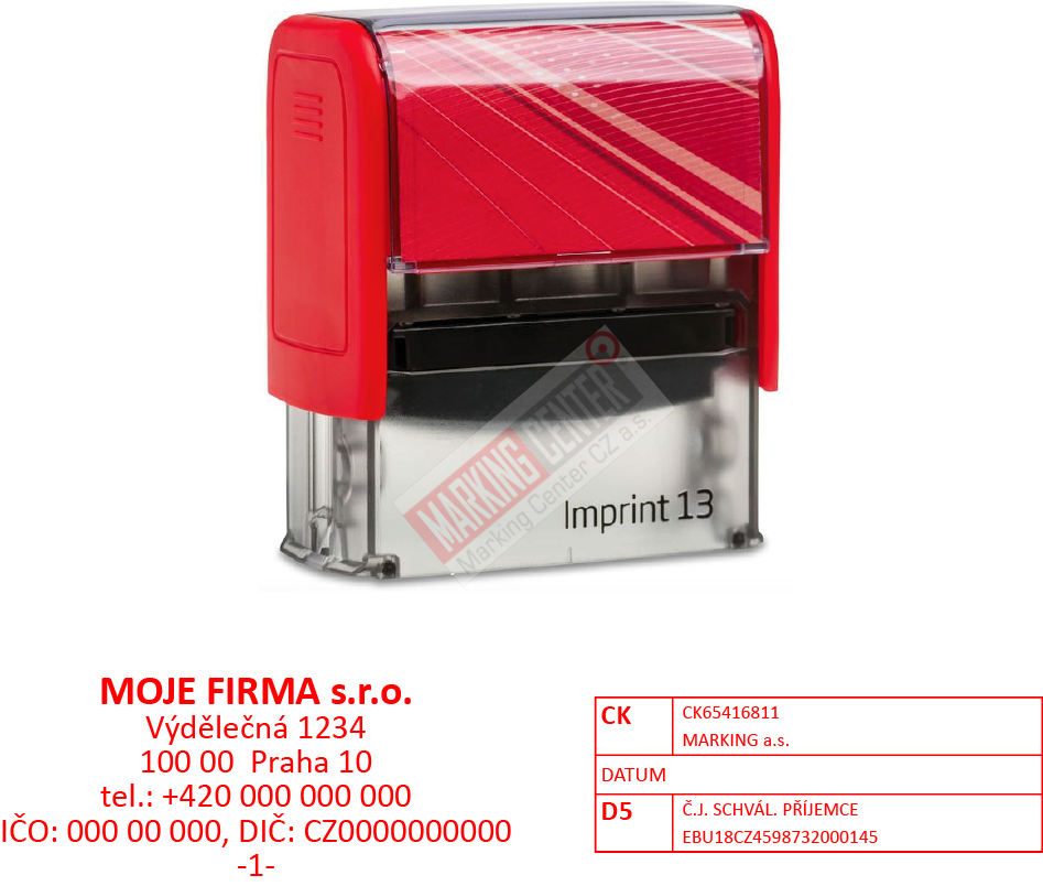 Trodat Imprint 8913, 57x21mm