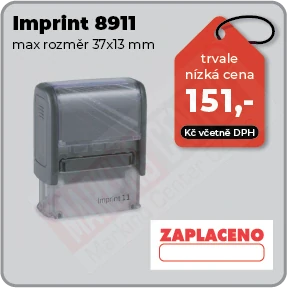 S-print ZAPLACENO s rámečkem na datum