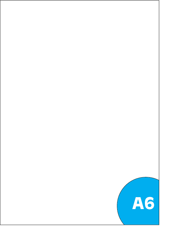 Blok A6 čistý