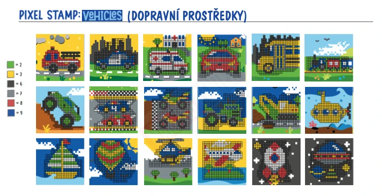 PIXEL STAMP Vehicles
